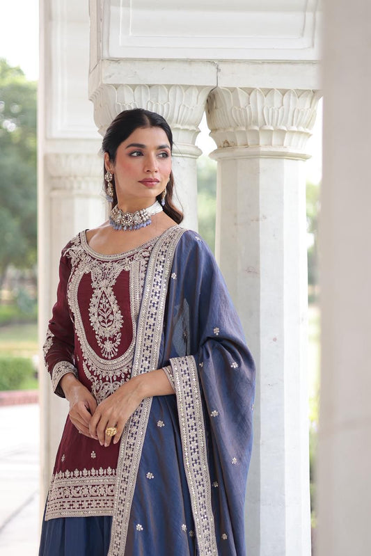 PREMIUM DESIGNER READYMADE TOP-SHARARA-DUPATTA COLLECTIONS 2026