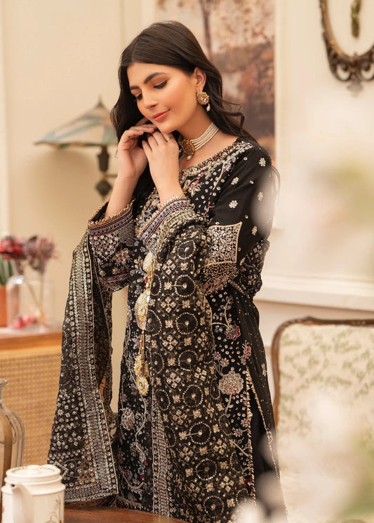 Suits By Sadia BLACK CHIFFON SHINE