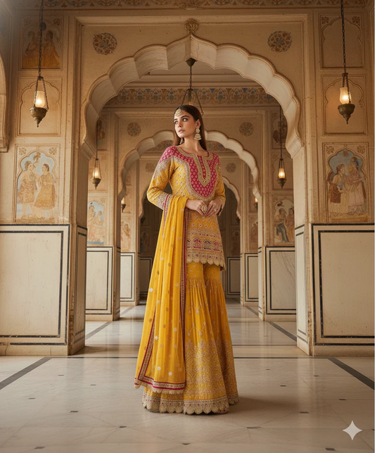 Deepika Sharara Suit